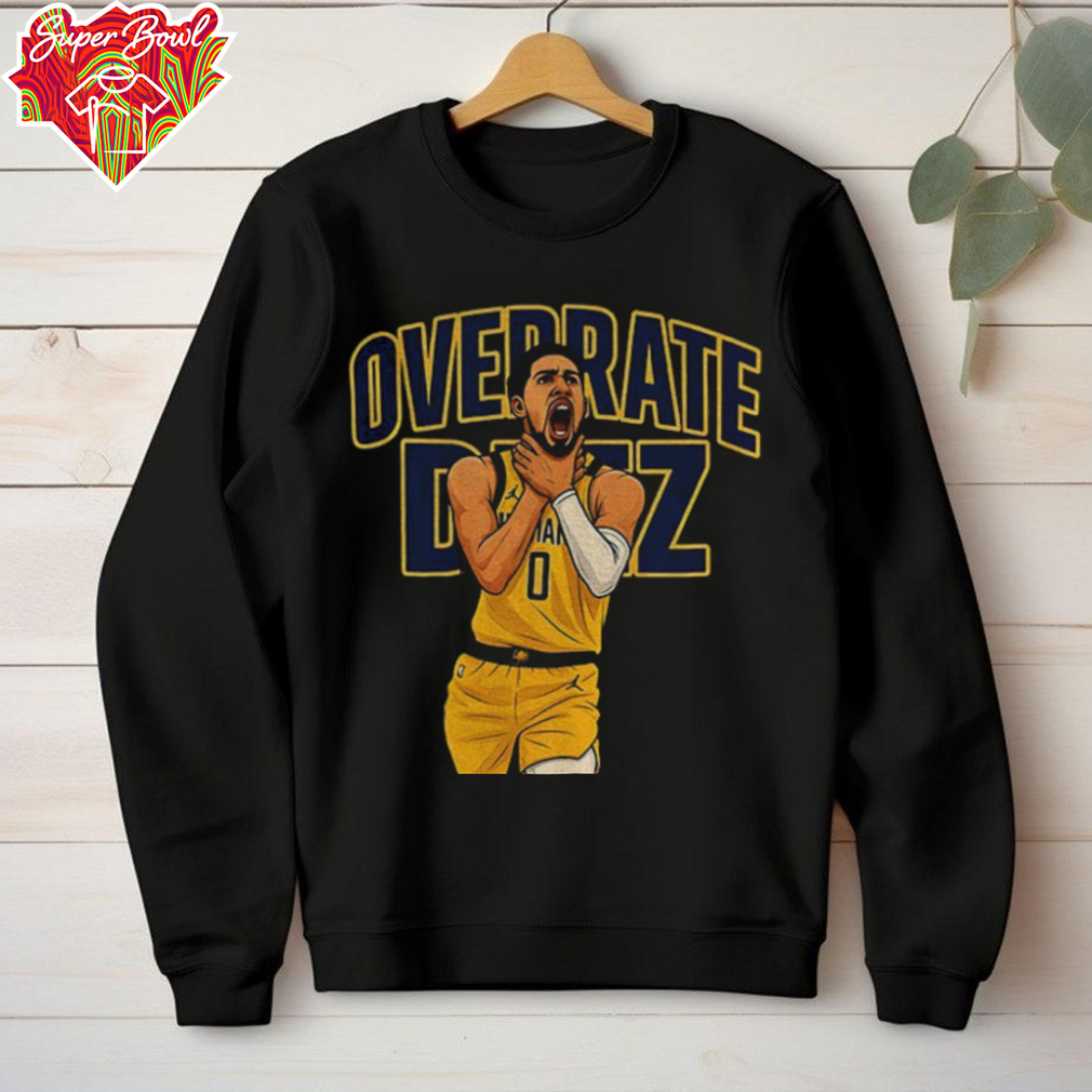 Tyrese Haliburton cartoon choke Overrate Deez Indiana Pacers NBA Basketball Player shirt Tyrese Haliburton cartoon choke Overrate Deez Indiana Pacers NBA Basketball Player shirt