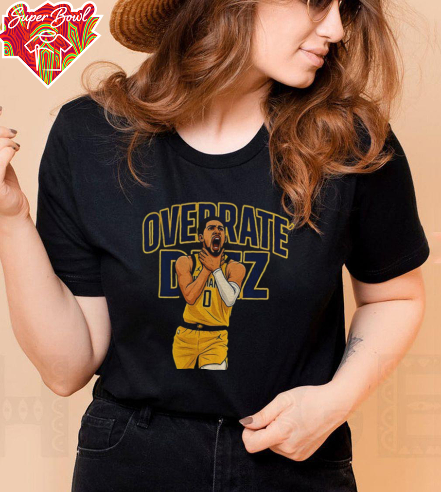 Tyrese Haliburton cartoon choke Overrate Deez Indiana Pacers NBA Basketball Player shirt Tyrese Haliburton cartoon choke Overrate Deez Indiana Pacers NBA Basketball Player shirt