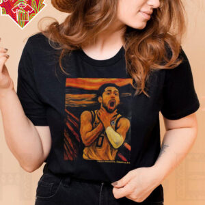 Tyrese Haliburton choke x The scream art Indiana Pacers NBA Basketball 2025 shirt