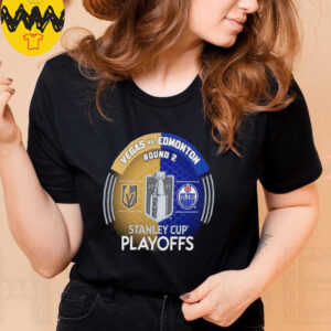 Vegas Golden Knights vs. Edmonton Oilers Inglasco 2025 Stanley Cup Playoffs Second Round Dueling Match Up Hockey shirt