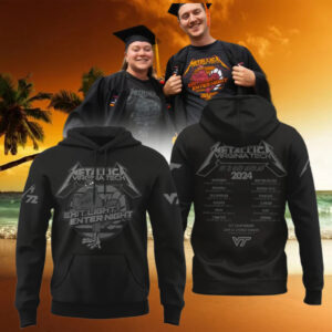 Virginia Tech Hokies Metallica Hoodie Football Gifts For Men