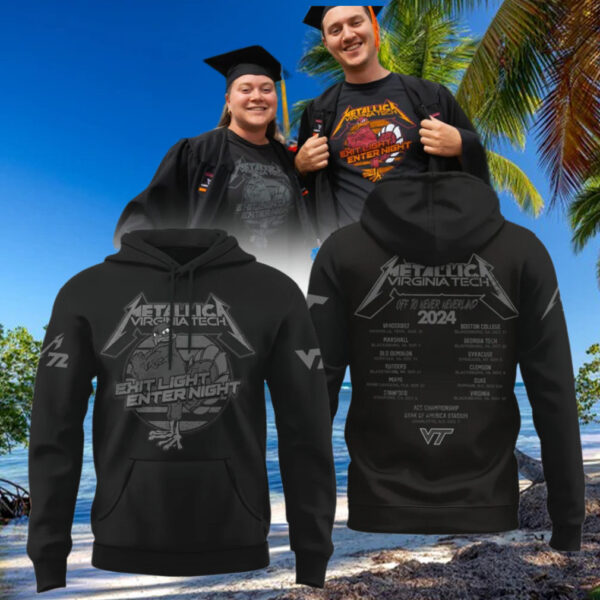 Virginia Tech Hokies Metallica Hoodie Football Gifts For Men