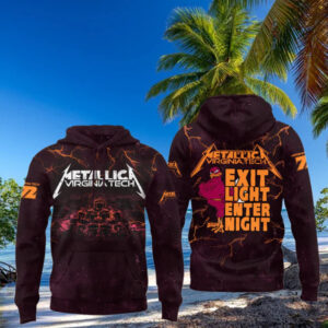 Virginia Tech Hokies Metallica Hoodie Unique Gifts For Football Lovers
