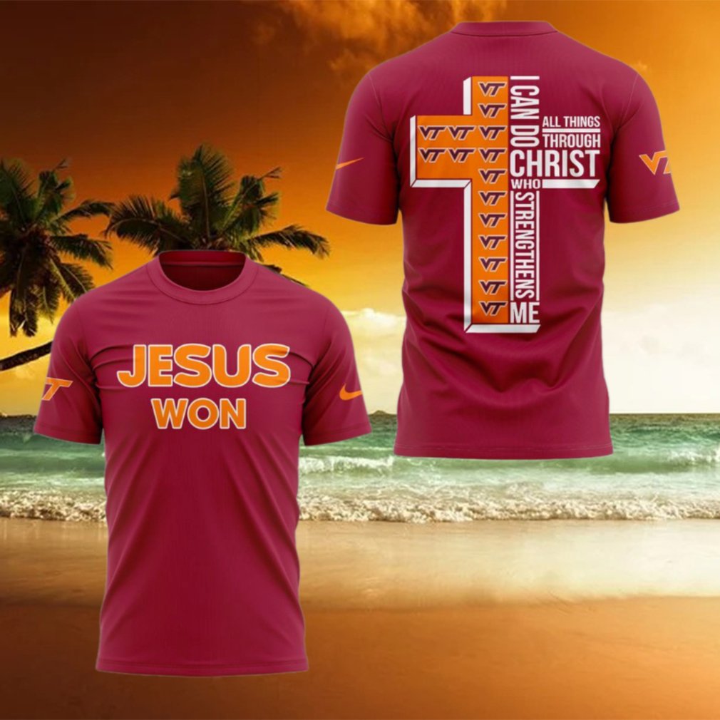 Virginia Tech Jesus Won 2025 T Shirt Virginia Tech Jesus Won 2025 T Shirt