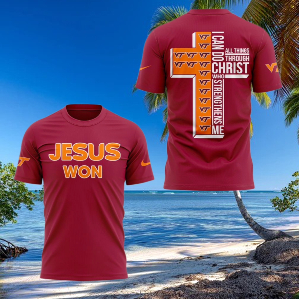 Virginia Tech Jesus Won 2025 T Shirt Virginia Tech Jesus Won 2025 T Shirt