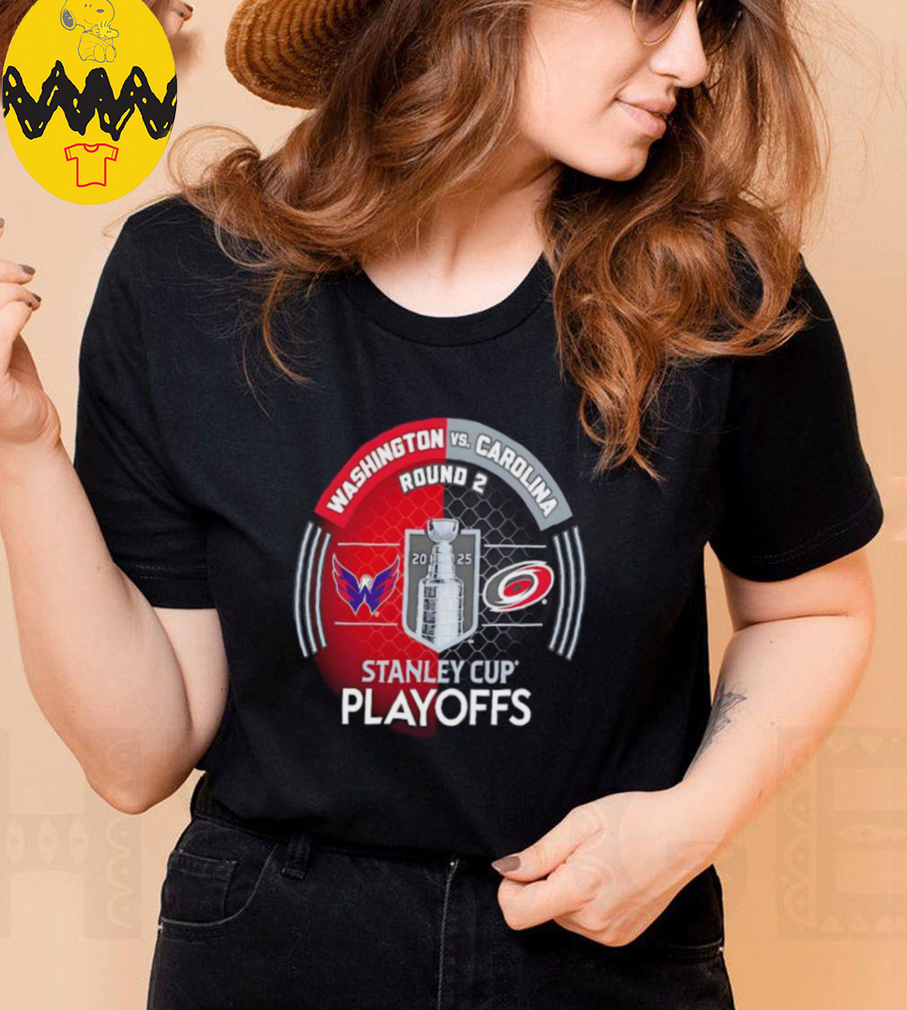 Washington Capitals vs. Carolina Hurricanes Inglasco 2025 Stanley Cup Playoffs Second Round Dueling Match Up Hockey shirt Washington Capitals vs. Carolina Hurricanes Inglasco 2025 Stanley Cup Playoffs Second Round Dueling Match Up Hockey shirt