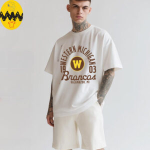 Western Michigan Broncos Comfort Colors Mascot Overlay T Shirt