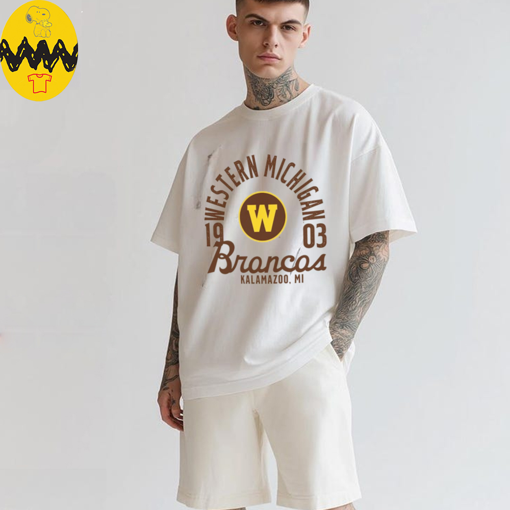 Western Michigan Broncos Comfort Colors Mascot Overlay T Shirt Western Michigan Broncos Comfort Colors Mascot Overlay T Shirt