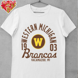 Western Michigan Broncos Comfort Colors Mascot Overlay T Shirt