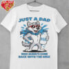 Wolf drink milk just a Dad who always came back with the milk shirt