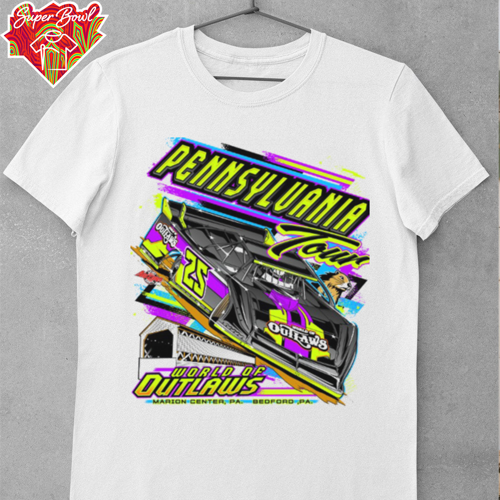 World of Outlaws Late Model Series 2025 Pennsylvania Tour T Shirt World of Outlaws Late Model Series 2025 Pennsylvania Tour T Shirt