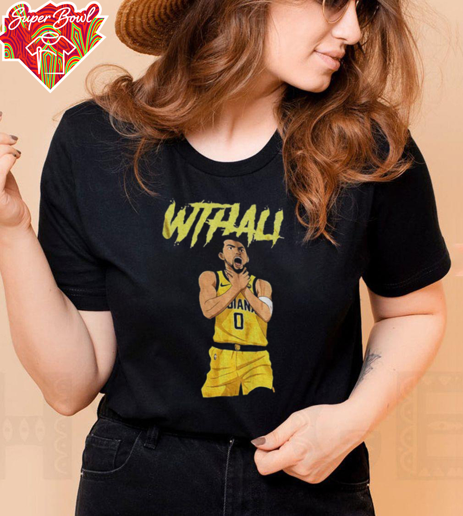 Wthali Tyrese Haliburton choke cartoon Indiana Pacers NBA Basketball 2025 What The Hali shirt Wthali Tyrese Haliburton choke cartoon Indiana Pacers NBA Basketball 2025 What The Hali shirt
