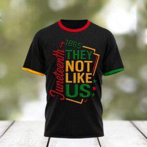 juneteenth 1865 they not like us t shirt 1